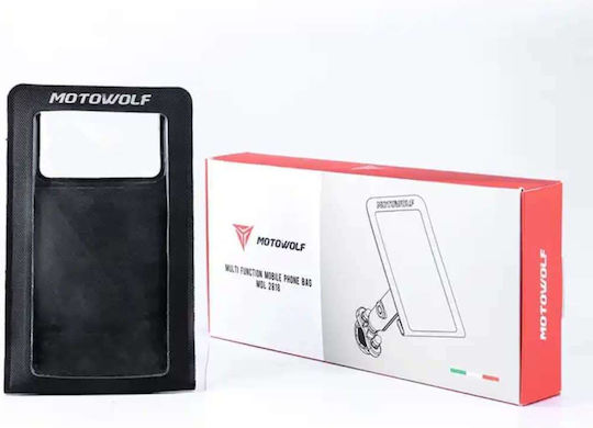Motowolf Mdl2818 Αδιάβροχη Θήκη Κινητού Καθρέφτη Μοτοσικλέτας Μαύρη