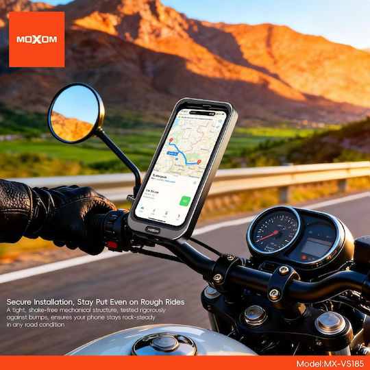 Moxom Mx-vs185 Suport Telefon Motocicletă Oglindă Carcasă Rezistentă La Apă