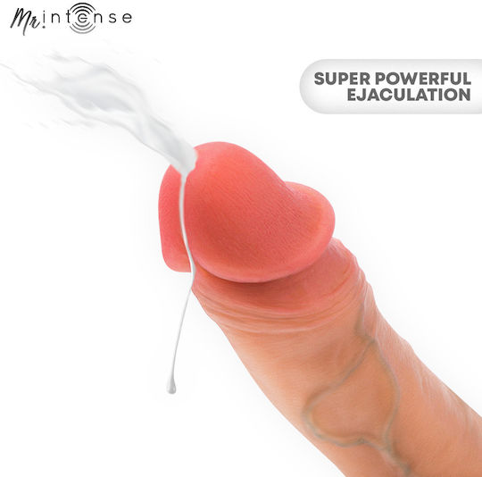 Intense Realistic Dildo with Scrotum, Suction Cup and Ejaculating Flesh