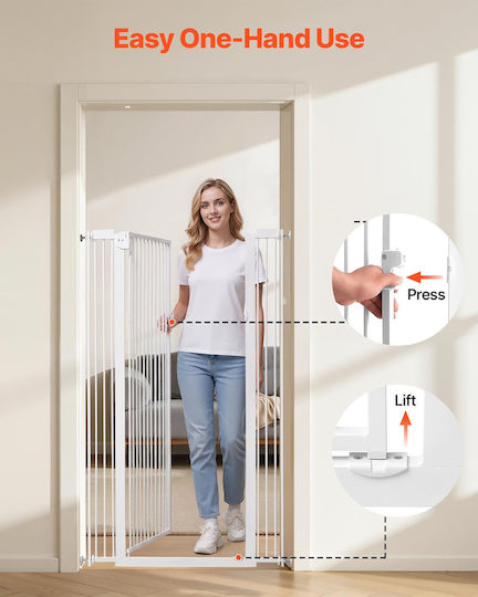 Vevor Dog And Cat Door Made Of Metal In White Colour