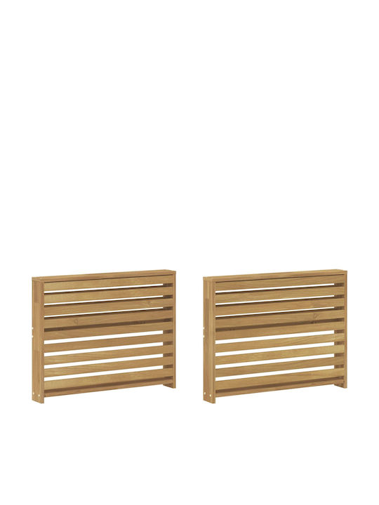Gartenstühle Hölzernes Beige 2 Stück