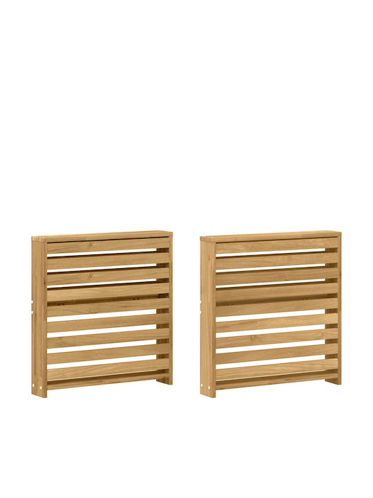 Scaun De Exterior Din Lemn Alb 2 Bucăți