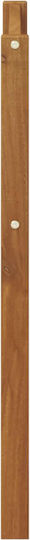 vidaXL Wooden Outdoor Chair Brown with Cushion