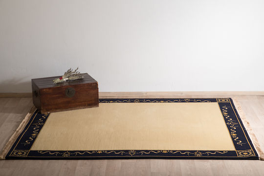 Klassischer Wohnzimmer Teppich aus Wolle Elite 2381 1,50x2,30 Decostar Goldfarben