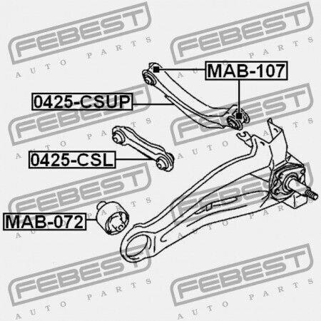 Πίσω Εγκάρσια Κάτω Ράβδος Mitsubishi Lancer Lancer Cedia Cs Ct 2000.03-2009.08 Jpn Mr403485