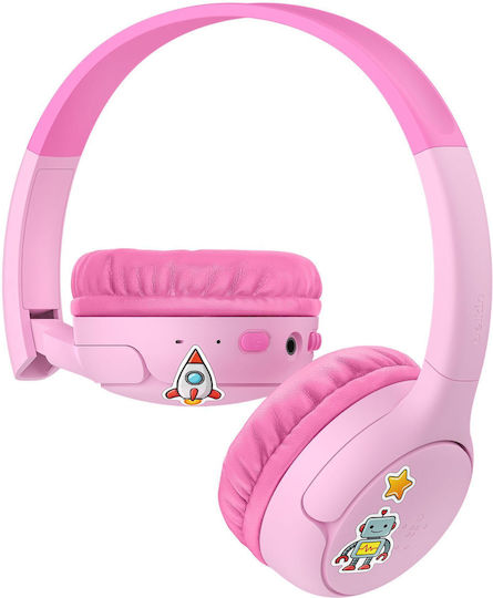 Belkin Soundform Mini 2 Безжични / Жични Детски On Ear Слушалки Розови