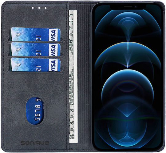 Vintage Magnet Wallet Mobile Phone Case Sonique Motorola Edge 70 Fusion 5g Black