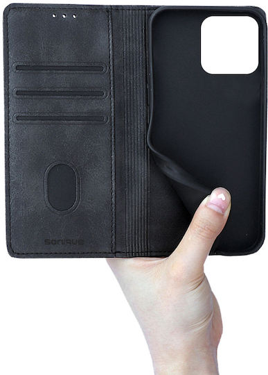 Vintage Magnet Wallet Mobile Phone Case Sonique Motorola Edge 70 Fusion 5g Black