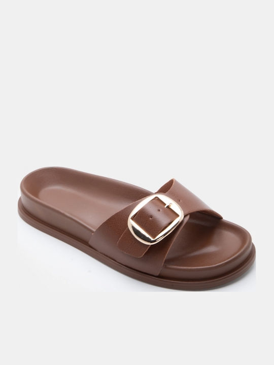 Women's Flat Sandals Flatforms Brown