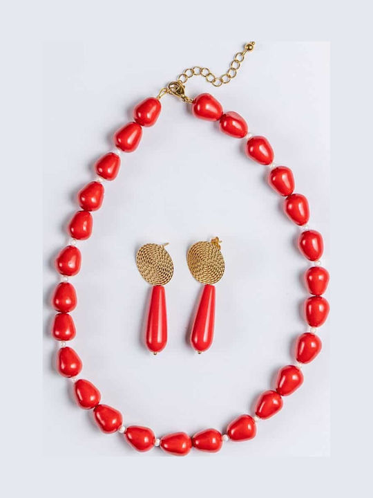 Cuoro Red Necklace