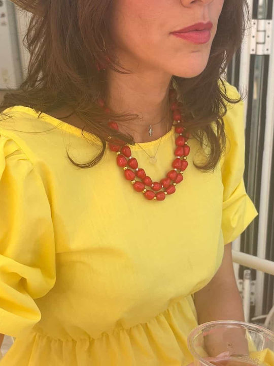 Cuoro Red Necklace