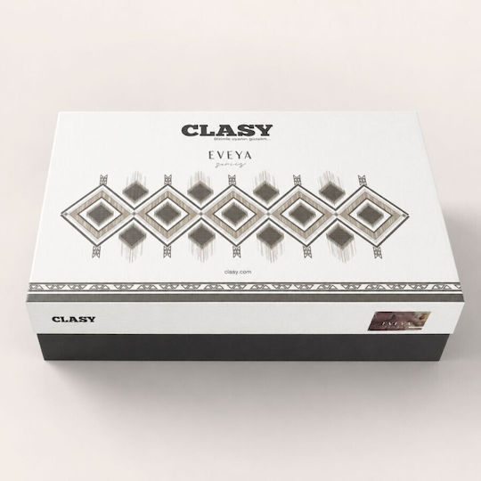 Clasy Home Σετ Παπλωματοθήκη Βαμβακερή 200x220cm Διπλή με 2 Μαξιλαροθήκες & 1 Σεντόνι Πράσινη