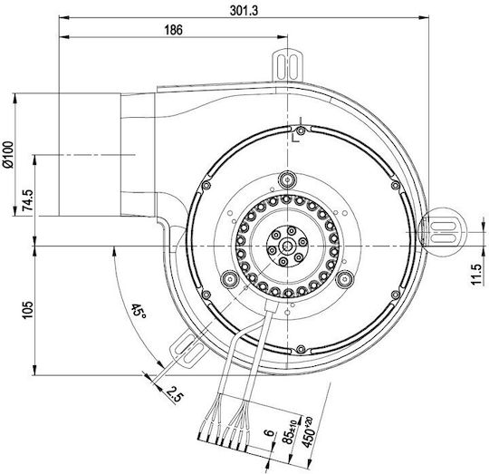 Centrifugal Fan Ebm Pellet Stove Caminetti Montegrappa Karmek One Others