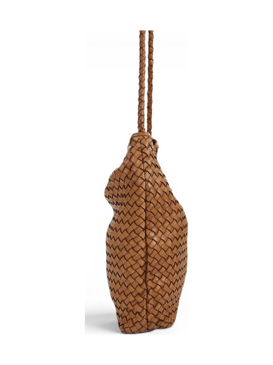 Leather Women's Shopper Bag Tabac Brown