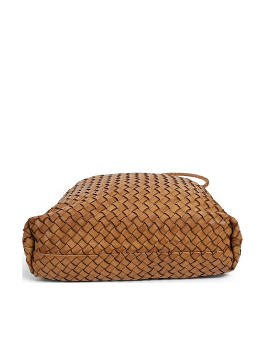 Leather Women's Shopper Bag Tabac Brown