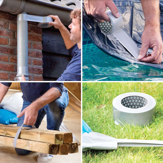 Alista Home Bandă Adezivă Din Țesătură Gri 10m 8935277306574