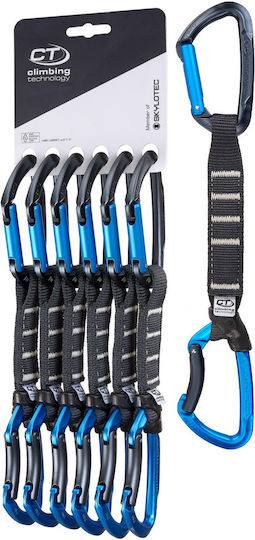 Climbing Technology Skylotec Lime Set Ny Pro 17 Cm 6-pack Climbing Quickdraws Anthracite Electric Blue