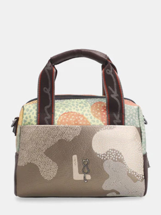Damen Schultertasche Braun