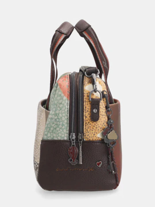 Damen Schultertasche Braun