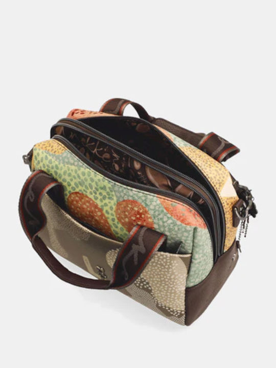 Damen Schultertasche Braun
