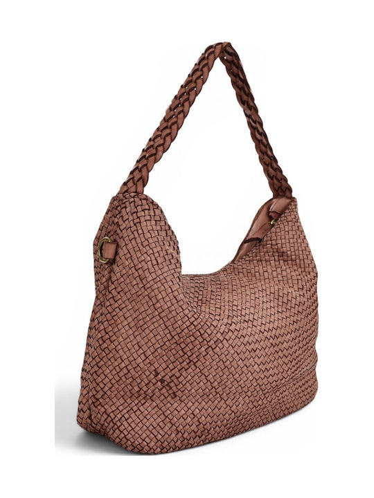 Damentasche aus Leder Passaggio Shopper Rosa