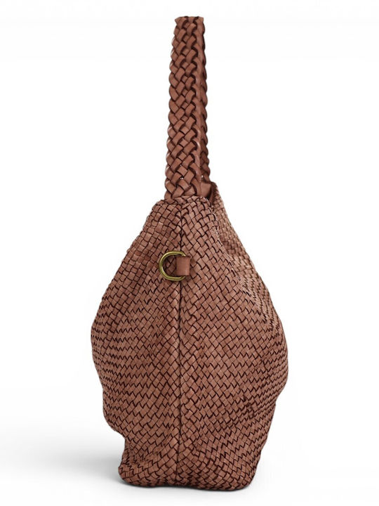 Damentasche aus Leder Passaggio Shopper Rosa