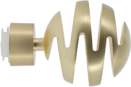 Vorhang Holz Ende aus Metallisch Gold