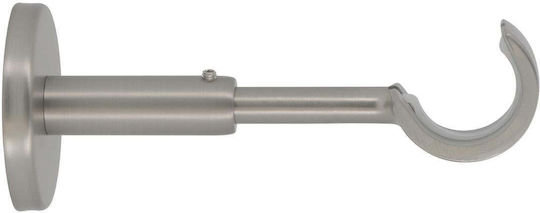 Sockel der Vorhangschiene Wand aus Metallisch Grau