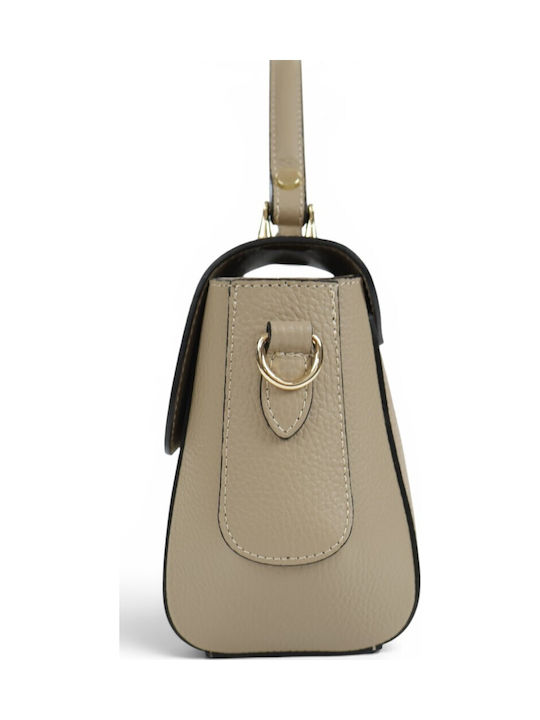 Damentasche Aus Leder Taupe