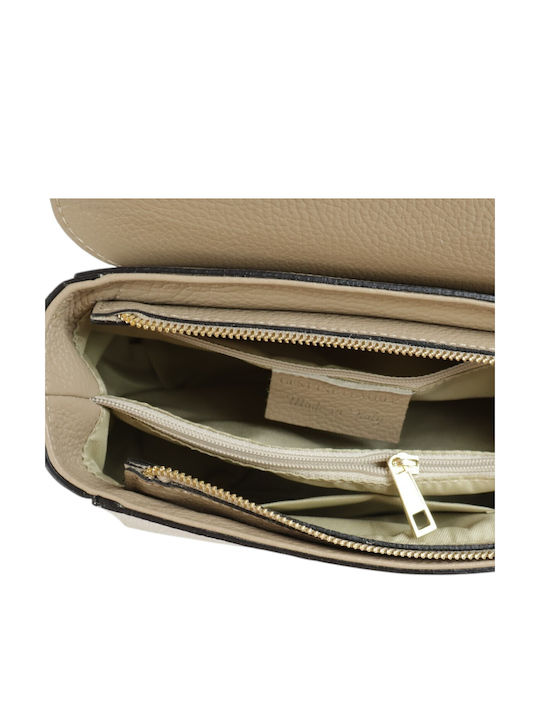Damentasche Aus Leder Taupe