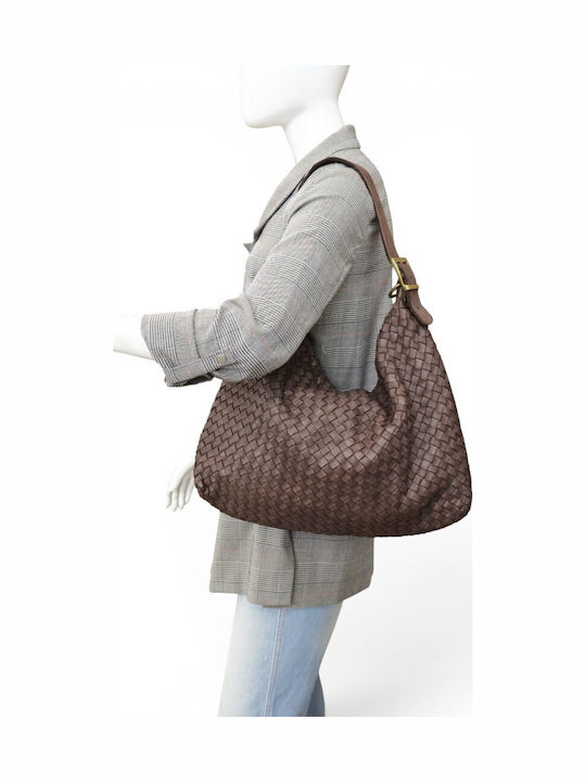 Leather Women's Brown Shoulder Bag