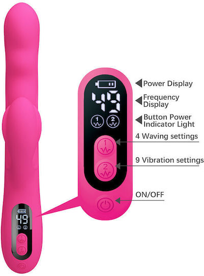 Pretty Love Rabbit Vibrator with Remote Control Pink