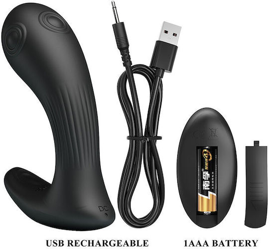 Pretty Love Vibrator Δονητής Μασάζ με Απομακρυσμένο Έλεγχο Μαύρος