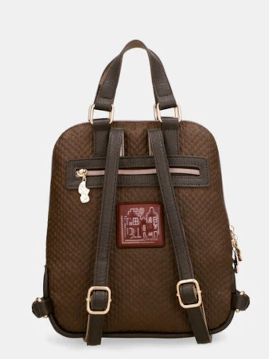 Damentasche Rucksack Braun