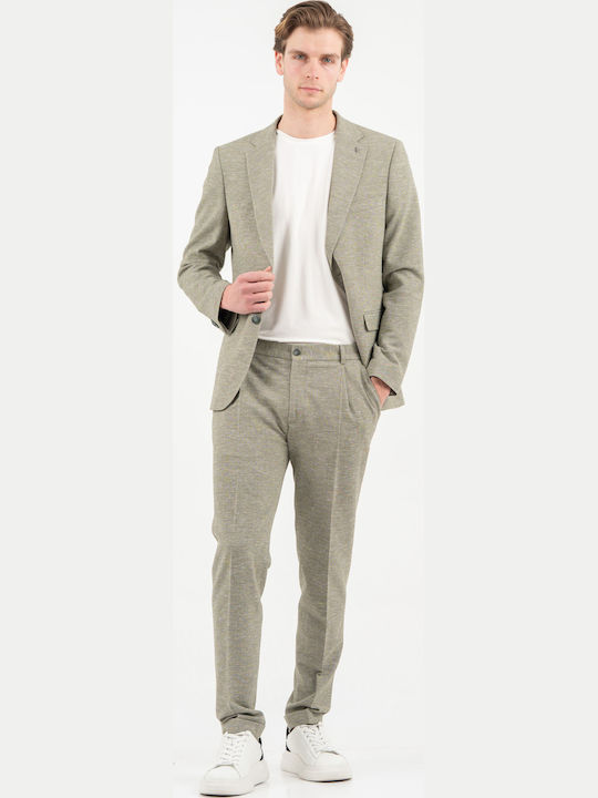 Men's Suit with Slim Fit Barozi Green