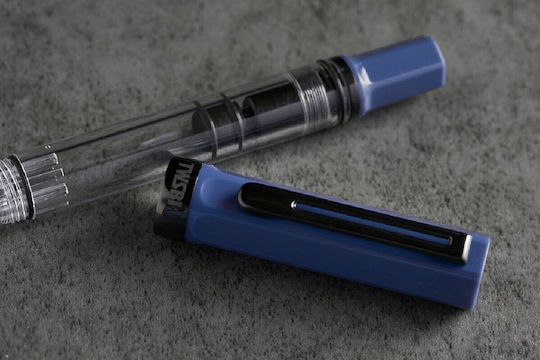 Twsbi Twsbi Füllfederhalter Kalligraphie Breite Blau mit Blauer Tintenfarbe