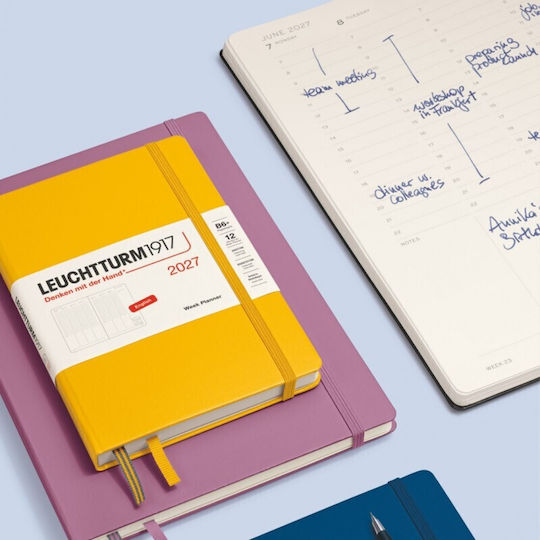 12m Weekly Planner 2027 A5 Hardcover Cherry Leuchtturm 1917 4070292002569