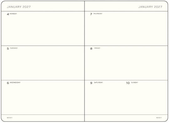Leuchtturm1917 Weekly Planner A5 2027 Black (with Personalization)