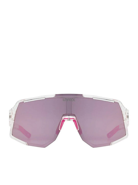 Uvex Unisex Sunglasses with Transparent Frame with Mirror Lens S5340069316