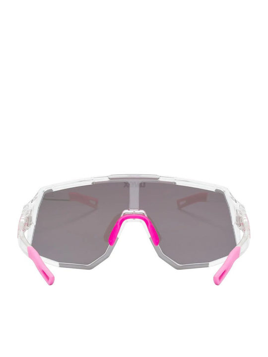 Uvex Unisex Sunglasses with Transparent Frame with Mirror Lens S5340069316