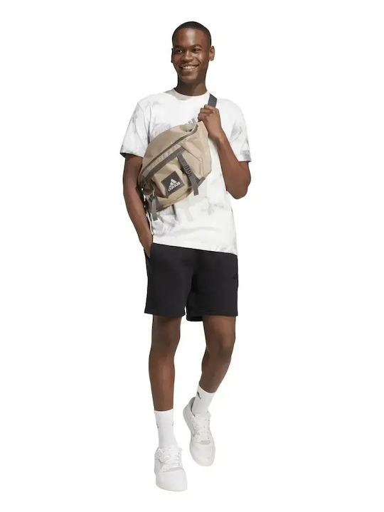 French Terry Αθλητική Ανδρική Βερμούδα Black