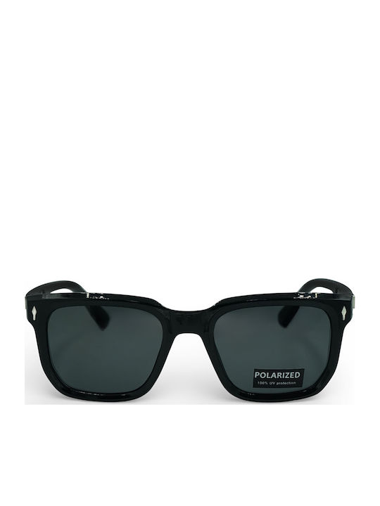 Riverio Black Sunglasses with Horn-Rimmed Frame Riverio Black Sunglasses with Horn-Rimmed Frame