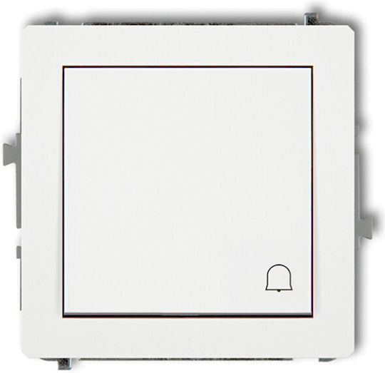 Karlik Waterproof Recessed Wall Switch Without Frame White