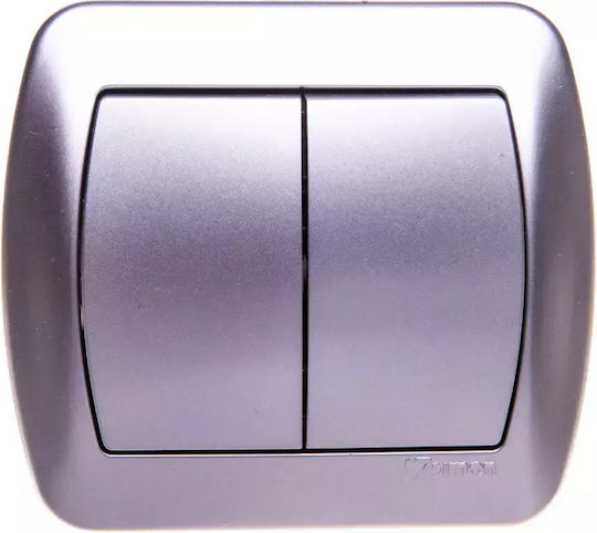 Kontakt-Simon Recessed Rotary Switch Key with Frame