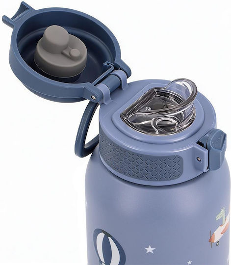 Tutete Kids Water Bottle Thermos Stainless Steel Non Spill 500ml