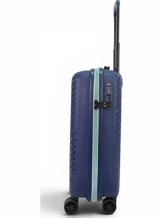 Paulter Cabin Hard Blue Travel Suitcase Height 55cm