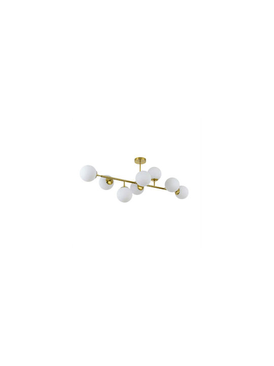 Light Prestige Κρεμαστό Φωτιστικό Χρυσό με Ντουί E14