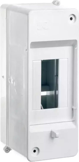 Eurolamp Ηλεκτρολογικός Πίνακας Επιτοίχιος, 1 Σειράς, 2 Στοιχείων Π53xΥ141xΒ66mm