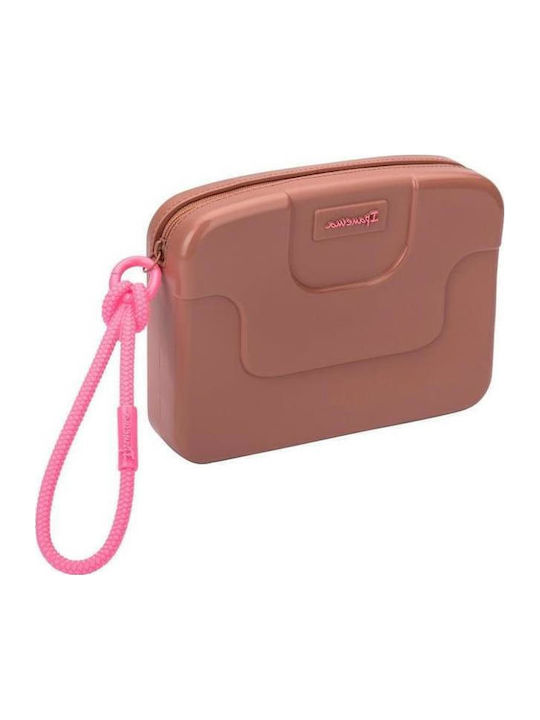 Ipanema Damen Kulturbeutel Braun Rosa 780-26363 83779-bp257