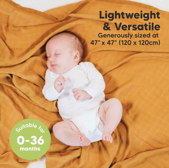 Kea Babies Swaddle Blanket Ecru 120x120cm 4 Pieces